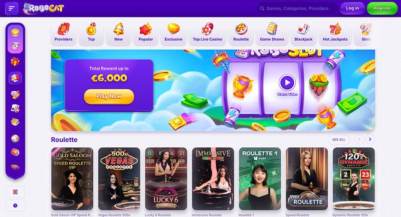 Willkommen auf dem Robocat Casino - Das ultimative Online-Spiel-Erlebnis