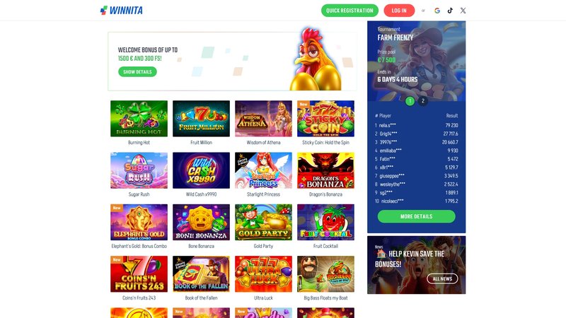 Scopri di più su casino winnita